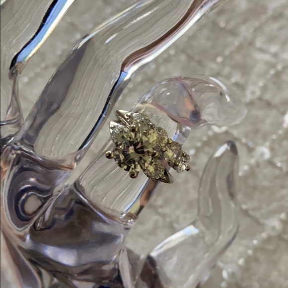 NWT 2pcs/set 925 Silver Wedding Engagement Ring - Picture 4 of 7